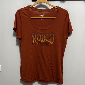 Idyllwind Miranda Lambert Rodeo Rebel Graphic Tee in Rust